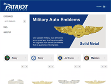Tablet Screenshot of militaryautoemblems.com